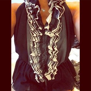 Robert Rodriguez sleeves blouse with ruffles